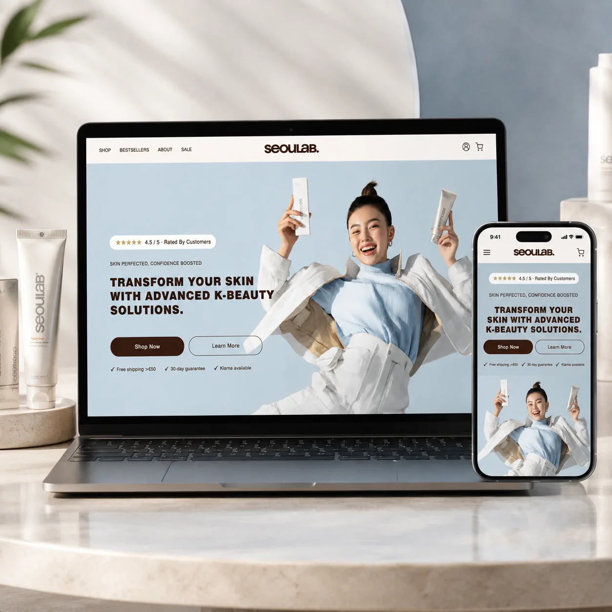 Seoul B Shopify storefront — Kartlyx ecommerce portfolio